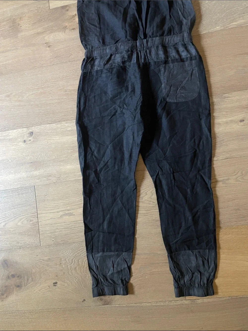 YFB by Young Fabulous & Broke Diego Linen Blend Black Jumpsuit Size Medium